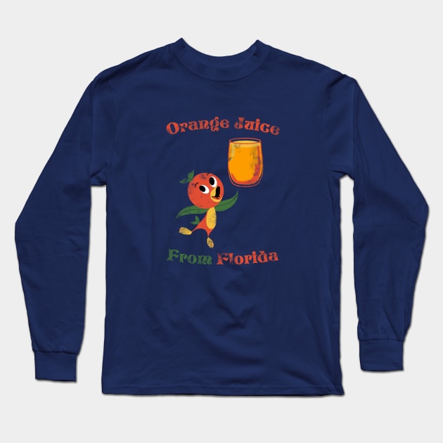 Orange Juice From Florida Long Sleeve T-Shirt by Lunamis